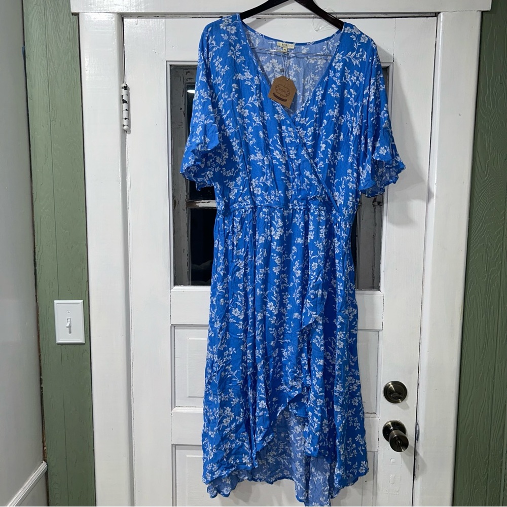 NWT KORI blue floral sundress 1XL - Picture 2 of 10